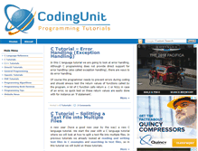 Tablet Screenshot of codingunit.com